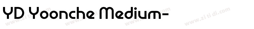 YD Yoonche Medium字体转换